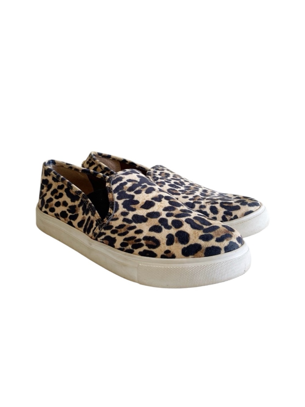 Steve Madden Sneakers SAFARY Slip On Leopard Print Faux Suede